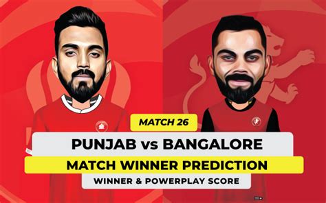 Ipl 2021 Match 26 Pbks Vs Rcb Match Prediction Who Will Win Todays