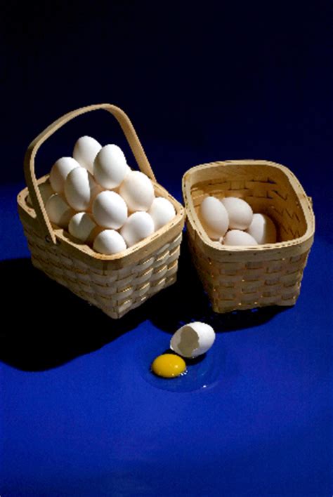 There are various other proverbs supporting the above statement such as if you keep all your egg in one basket, if the basket gets stolen or someone drop the basket then you end up losing all your eggs. Don't Put All Your Eggs in One Basket by jefalk - DPChallenge