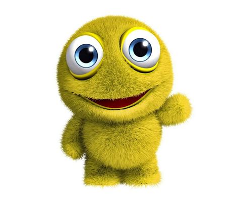 Cute Yellow Fuzzy Monster Cute Monsters Cartoon Character Design