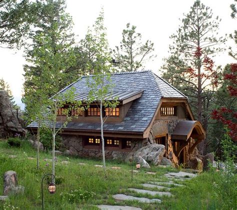 Rocky Mountain Rustic House Rustic Cottage Rustic Exterior Stone