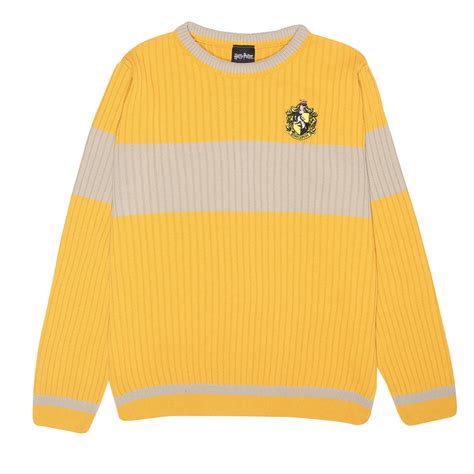 Harry Potter Mens Hufflepuff Quidditch Knitted Sweater