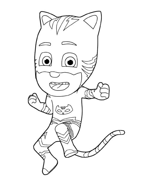 Pj Masks Coloring Catboy Superhero Coloring Pages Toy Story Coloring