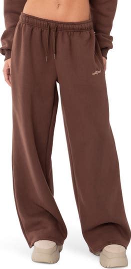 Edikted Brenna Low Rise Wide Leg Sweatpants Nordstrom