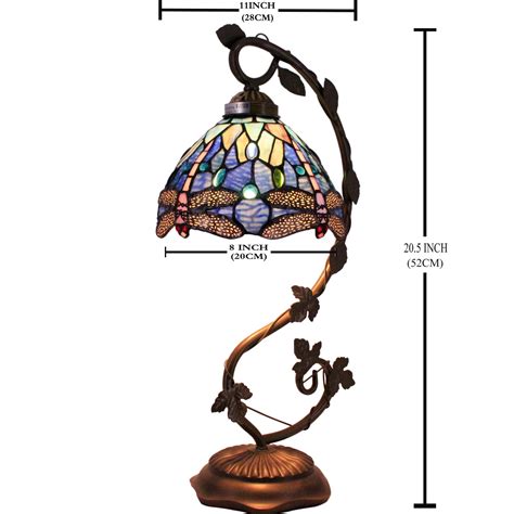 Tiffany Bedroom Table Lamp S63108t28 Blue Dragonfly Style
