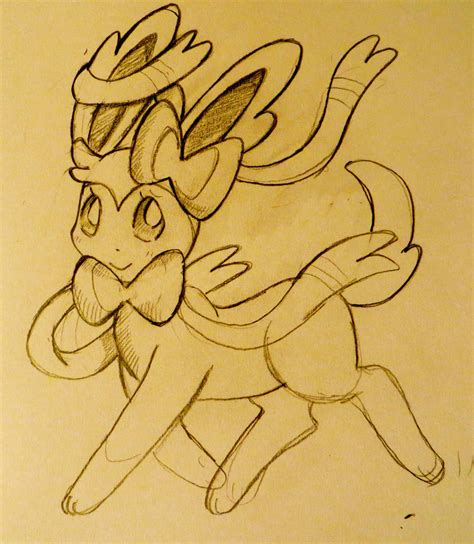 Sylveon Sketch By Okojo1 On Deviantart