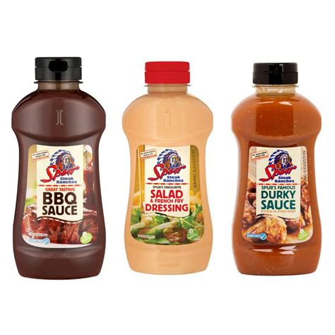 Spur Durky Sauce Bbq Sauce Salad And French Fry Dressing 3 X 500ml