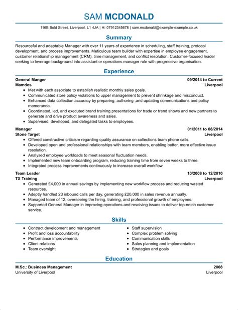 Executive Assistant Cv Template Cv Samples And Examples