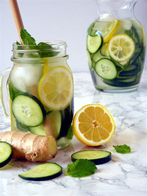 Cucumber Lemon Ginger Water A Refreshing And Hydrating Detox Water