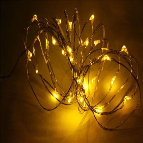 Yellow Led Starry Fairy String Lights 2m72ft 20 Leds