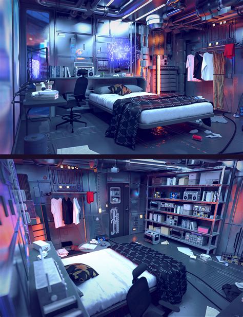 Cyberpunk Condo Bedroom Daz 3d