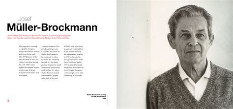 He was a pioneer of the international typographic style. Josef Muller Brockmann Book by Ryan Coleman at Coroflot.com