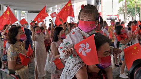 china s xi jinping hails reborn hong kong on 25th anniversary of handover from britain itv news