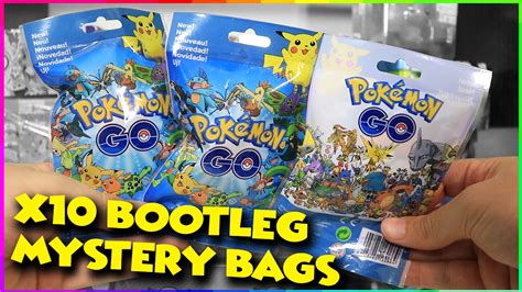 Opening 10 Pokemon Go Bootleg Mystery Bags Youtube