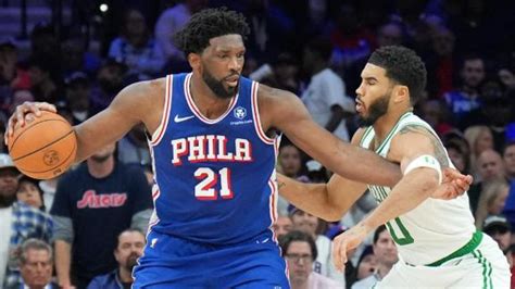 Joel Embiid Tyrese Maxey Lead 76ers To Sixth Straight Win 106 103 Over The Boston Celtics