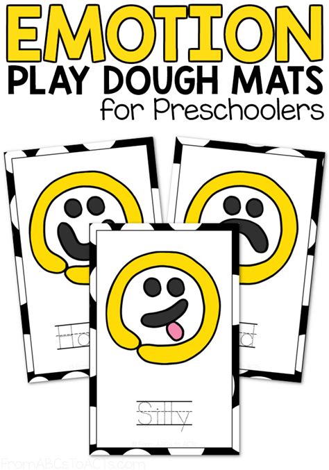Emotion Play Dough Mats From Abcs To Acts