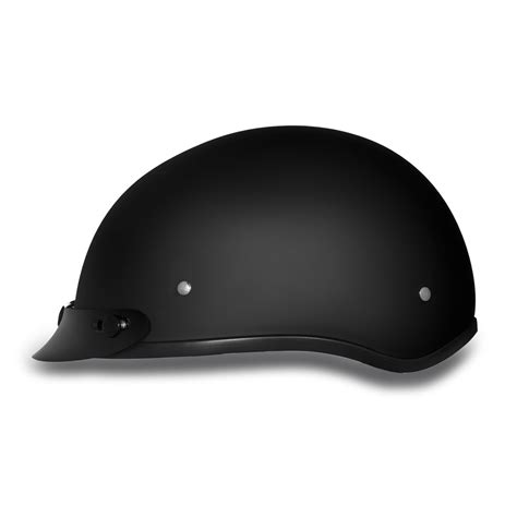 Daytona Helmets Skull Cap 12 Open Face Dull Black Dot Motorcycle