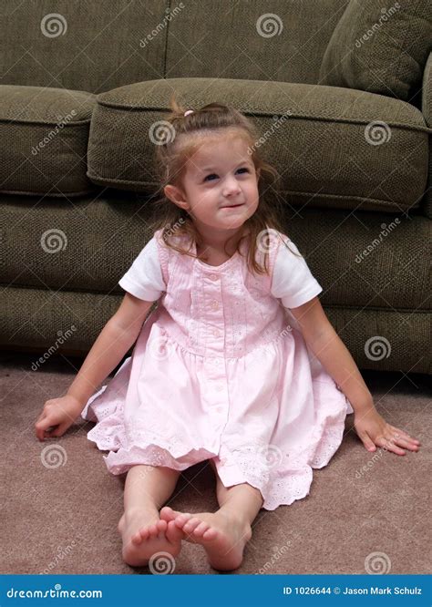 Time Out Little Girl Stock Photo Image Of Grimace Child 1026644