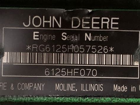 Rebuilt John Deere 6125 Diesel Engine Rg6125h057526