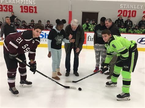 Chicago Mission Hockey Game Thrills Kids Supports Mercy Home