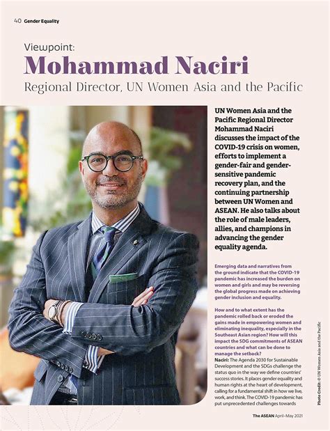 Un Women Regional Director Mohammad Naciris Interview With The Asean Magazine Un Women Asia