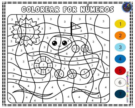 101 dibujos para colorear | Colorear por números, Fichas, Dibujos para
