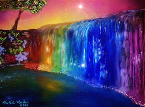 Free Download Rainbow Beautiful Real Waterfalls Hd