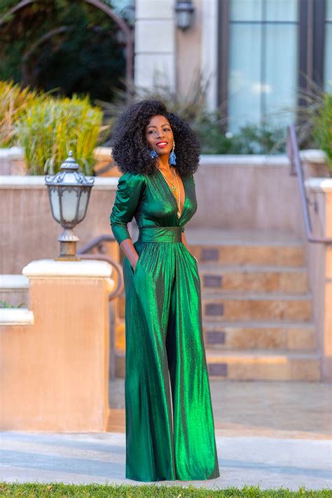 this dazzling emerald green jumpsuit is perfect for new years eve jumpsuit for wedding guest