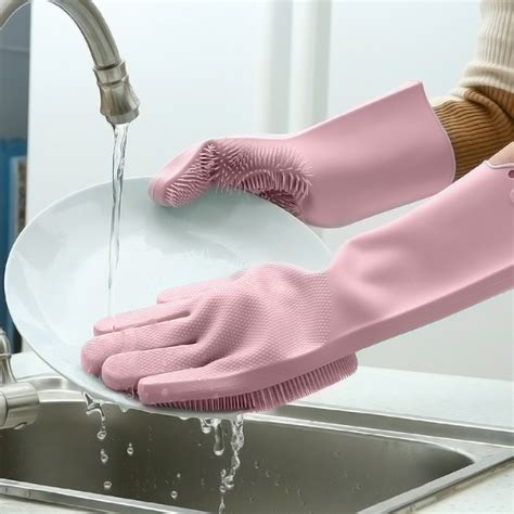silicone dishwashing gloves with scrubbers redeem source