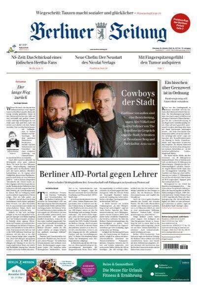 Berliner Zeitung 23102018