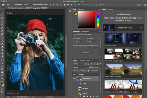 Adobe Photoshop CC 2019 N Yleiskatsaus Ja Tuetut Tiedostotyypit