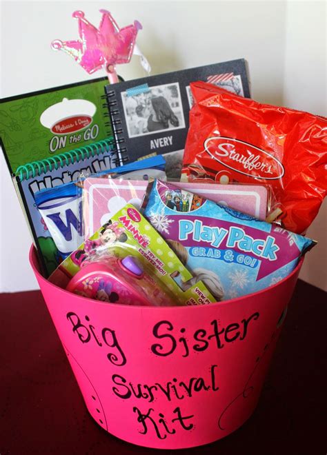 It doesn't have to be anything big, just something special that says congratulations your a big brother/sister! simply made with love: Big Sister Survival Kit