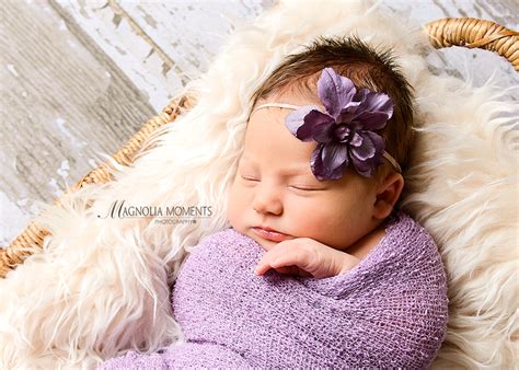 Newborn Baby Girl Photo Session Montgomery County Magnolia Moments