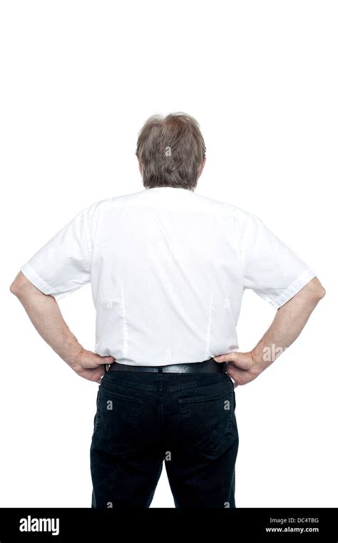 Old Man Standing Rear Cut Out Stock Images And Pictures Alamy