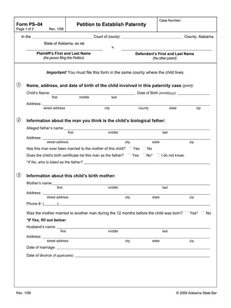 Petition For Paternity Form Fill Out Sign Online Dochub