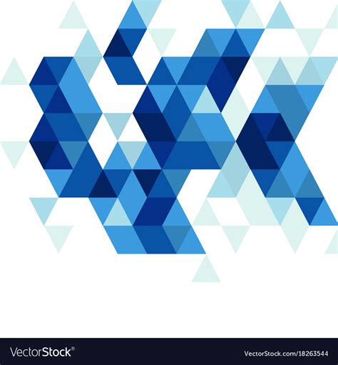 Abstract Blue Triangle Modern Template Royalty Free Vector