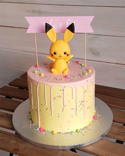 Pikachu Cake Birthdays Pokemon Birthday Cake Cute Birthday Cakes