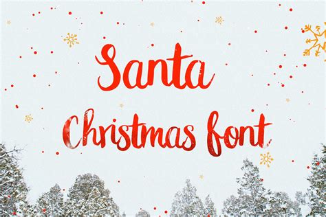 Santa Christmas Font Type Script Fonts ~ Creative Market