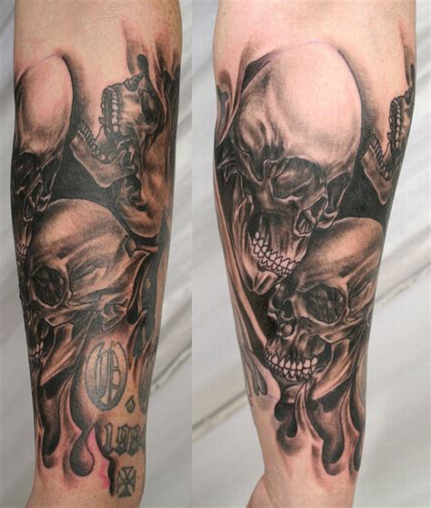 Tatuagem Realismo Masculino Caveira Skull Tattoo Design Skull Sleeve Tattoos Best Sleeve Tattoos