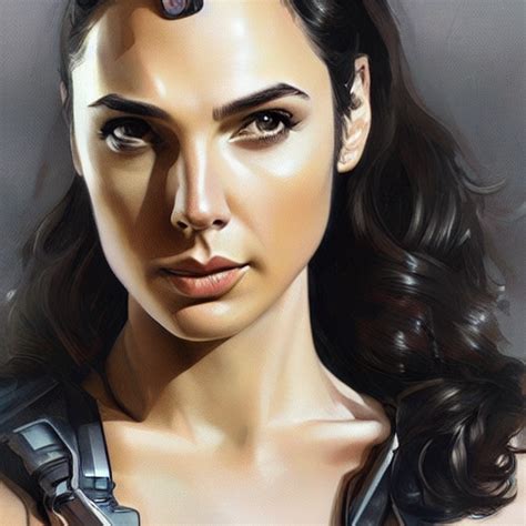 Krea Ai Gal Gadot As James Bond Portrait Highly Detailed