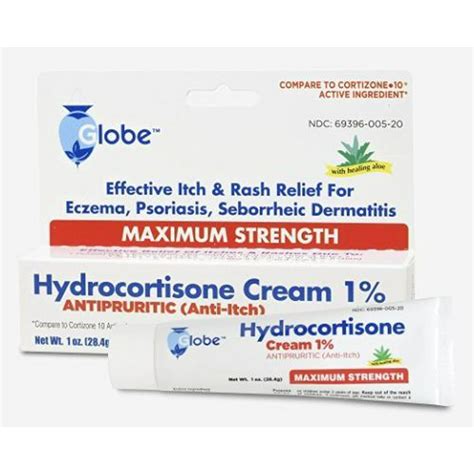 Hydrocortisone Maximum Strength Cream 1 With Aloe Usp 1oz Walmart
