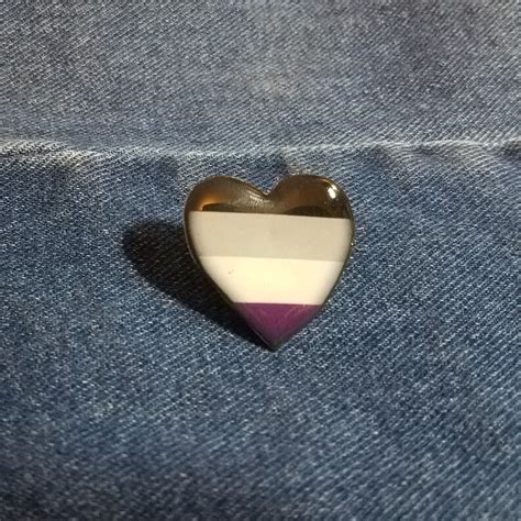 Asexual Pride Pin Lgbt Pin Asexual T Pride Pin Rainbow Etsy