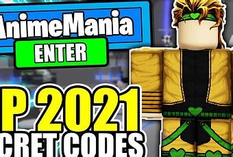 Anime Mania Codes – Roblox – March 2021 - Paperblog
