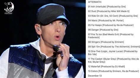 Eminem Leaked Album Tracklist Youtube