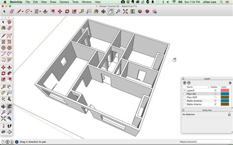 How To Draw A 3d House In Sketchup Warehouse Of Ideas