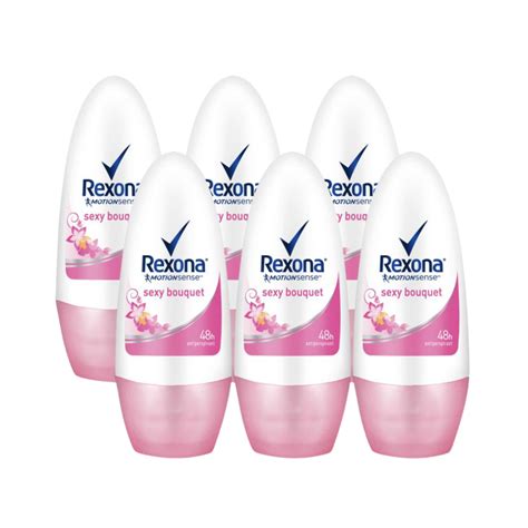 Rexona Roll On Deodorant Sexy Bouquet Female 6 X 50Ml Freshease