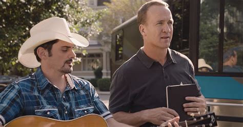 Maybe you would like to learn more about one of these? Brad Paisley and Peyton Manning 'Get The Band Back Together' For Nationwide Commercials Sounds ...