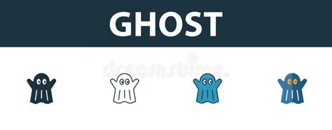 Ghost Icon Set Premium Symbol In Different Styles From Halloween Icons