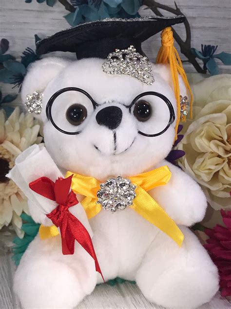 Personalized graduation gifts for him. Personalized Graduation Teddy Bear Plush Plain or Glam for ...