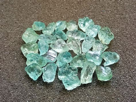 20 Pieces Natural Raw Aquamarine Crystal Untreated Blue Etsy