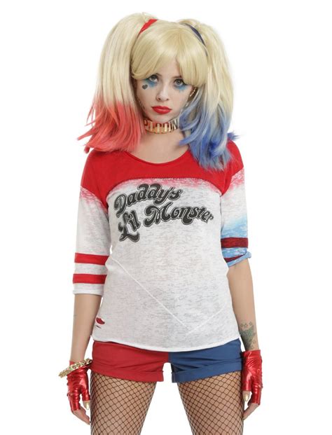 Dc Comics Suicide Squad Daddys Lil Monster Girls Raglan Hot Topic